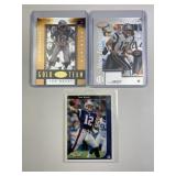 (3) 2002 Tom Brady Patriots Cards, Score/Donruss