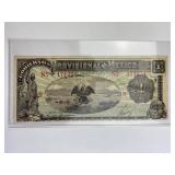 1915 Provisional de Mexico Un Peso Series O