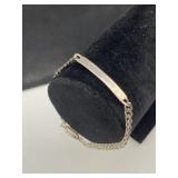 925 Silver Bracelet w/ Space for Engraving