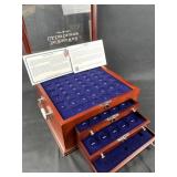 World War II U.S Coin Collection Tiered Box, Empty