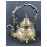 Antique Silver Plated Pitcher w/ Cup Hangars