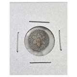 1853 U.S. Three Cent Piece, 