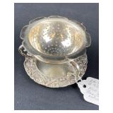 1949 Silver (.800 Pure) Roland Tea Strainer