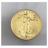 2021 Gold 1/10oz Type II Eagle, U.S. Mint .999