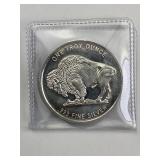 1oz Buffalo Style Silver Round .999