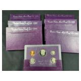 1985-1991 Proof Set Collection, U.S. Coins