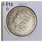 1890-O Morgan Silver Dollar, U.S. $1 Coin