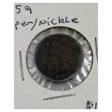1859 Copper Nickel Indian Head Cent