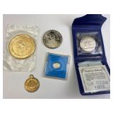 Mixed Lot w/ 2 Apollo Items & 3 Other, See Certs