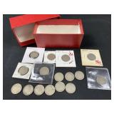 2x2 Coin Box: Assorted Liberty V Nickels, Nice Mix