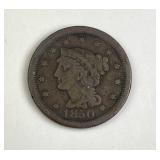 1850 U.S. Braided Hair Large Cent