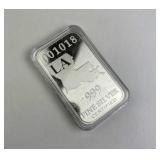 1oz Silver State Art Bar, Louisiana LA .999