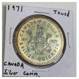 1971 Canada Silver Dollar, Beautiful Toning