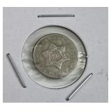 1852 U.S. 3 Cent Silver 