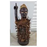 African Nkisi Nkonde Nail Fetish Statue
