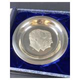 1973 Franklin Mint Inaugural Solid Sterling Plate