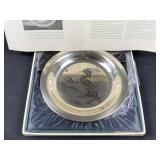 1973 Audubon Solid Sterling Plate, Wood Duck