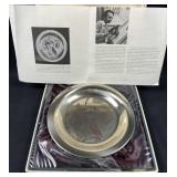 1973 Audubon Solid Sterling Plate, Goldfinch