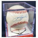 Jeff Bagwell Autographed Baseball in BallQube