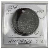 US Trsry. Award From Captured German Cannon