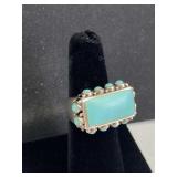 925 Silver & Turquoise Statement Ring