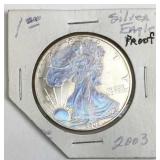 1oz 2003 American Silver Eagle, Holographic