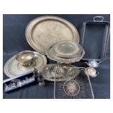 Large Lot of Vintage Silverplate Items