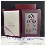 1992 Prestige Proof Coin Set w/ Silver Dollar
