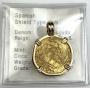 Spanish Gold Shield Cob Coin in Gold Bezel