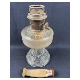 Antique Clear Aladdin Hurricane Lamp