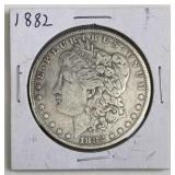 1882 Morgan Silver Dollar, U.S. $1 Coin
