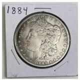 1884 Morgan Silver Dollar, U.S. $1 Coin