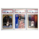 (3) PSA Graded Michael Jordan Cards, Retro