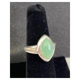 925 Silver & Jade Gemstone Ring
