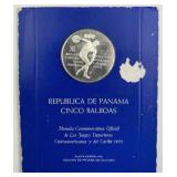 1oz+ Silver Panama 5 Balboas, Carded