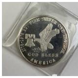 God Bless America 1oz Silver Round