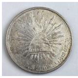 1902 Mexico Cap & Rays Silver Dollar