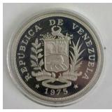 1975 Venezuela Silver 50 Dollar Commem. Coin