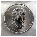 2022 Canada Silver Maple Leaf 1oz .9999