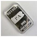 1oz Buffalo Silver Bar, U.S. States