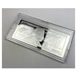 1oz Silver $100 Bill Style State Bar, WV