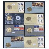 (8) Medals in 1st Day Covers