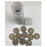 Roll of (50) Full Date U.S. Buffalo Nickels
