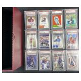 (12) PSA Graded NFL Cards in Long Box