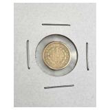 1853 Type I U.S. $1 Gold Piece, Rim Damage