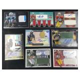 (8) NFL Autographed Memorabilia Cards w/ Rookies