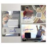(3) Houston Astros MLB Autographed Jersey Cards