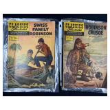 1940s-50s Classics Illus.: Swiss Family & Crusoe