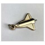 10K Yellow Gold Space Shuttle Charm