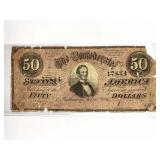1864 CSA $50 Note, Richmond, Issues